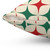 60s Retro Square Pillow with Geometric Pattern