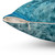 Teal Blue Rock Agate Mineral Crystals Throw Pillow