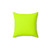 Lime Green Minimalist Throw Pillow