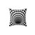 Optical Illusion Black and White Pillow