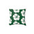 Forest Green Hibiscus Floral Print Decorative Pillow