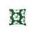 Forest Green Hibiscus Floral Print Decorative Pillow