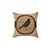 Vintage Feed Sack Throw Pillow with Old Crow Motif