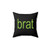 Charli XCX 'BRAT' Graphic Pillow