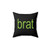 Charli XCX 'BRAT' Graphic Pillow