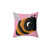 Cute bee with pink background pillow