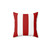 Red and White Striped Nautical Pillow