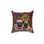 Christmas Pug Hugs Decorative Pillow