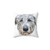 Irish Wolfhound Watercolor Artwork Pillow