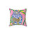 Preppy Pink Ginger Jar Throw Pillow