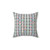 Mahjong Tiles Charcoal Throw Pillow
