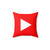 Vibrant YouTube Graphic Pillow for Home Decor