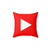 Vibrant YouTube Graphic Pillow for Home Decor