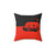 Fiat 500 1959 Red on Black Pillow