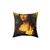 Mona Lisa Giving the Finger Pillow