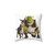 Shrek Themed Decorative Pillow with Puss in Boots and Donkey