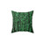 Matrix code themed pillow with binary and hacking designs