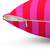 Bold Striped Pillow in Pink and Neon Red