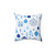 Blue and White Christmas Pillow for Festive Holiday Home Decor