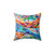 Colorful Barcelona mosaic art pillow