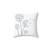 Dandelion Flower Decorative Pillow