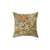 Golden Lilies Floral Throw Pillow