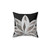 Gray Agave Accent Pillow with Metallic Glam