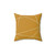Geometric Abstract Mustard Gold and White Pillow