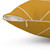 Geometric Abstract Mustard Gold and White Pillow