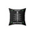 Goth Punk Christmas Skeleton Tree Pillow