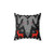 Decorative Metal Christmas Pillow with Pixel Art Design