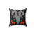 Decorative Metal Christmas Pillow with Pixel Art Design