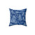 Chinoiserie Blue and White Pagoda Crane Decorative Pillow
