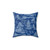 Chinoiserie Blue and White Pagoda Crane Decorative Pillow