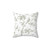 Elegant French Toile Sage Green Throw Pillow