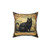 Vintage Halloween Black Cat Tea Pillow