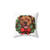 Pitbull Christmas Wreath Dog Pillow