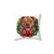 Pitbull Christmas Wreath Dog Pillow