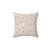 Beige Leopard Print Throw Pillow