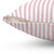 Pink and White Vertical Stripes Pillow