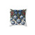 Blue Chinoiserie Christmas Pillow with Berries and Swag