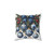 Blue Chinoiserie Christmas Pillow with Berries and Swag