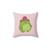 Pastel Raspberry Frog Cottagecore Pillow