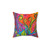 Bohemian decorative pillow with abstract art design