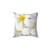 White Plumeria Tropical Frangipani Flowers Pillow