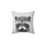 Raccoon Plush Pillow - Black and White Animal Decor