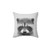Raccoon Plush Pillow - Black and White Animal Decor