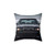 Black sport car themed pillow