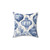 Blue and White Christmas Ornaments Pillow