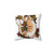 Orange Tabby Cat Maple Leaves Decorative Pillow
